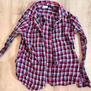 Columbia Red and Blue Checkered Shirt